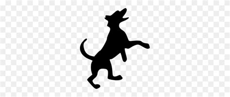 Dog Silhouette Clip Art - Black Dog Clipart - FlyClipart