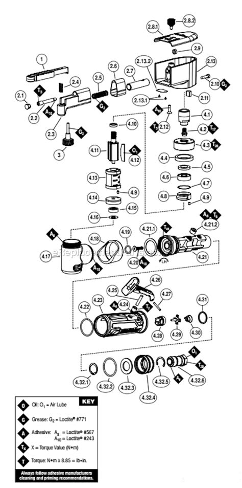 Dynabrade 40352 Parts List and Diagram : eReplacementParts.com