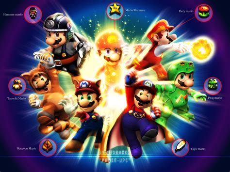 Mario-Power ups by xXLightsourceXx on DeviantArt