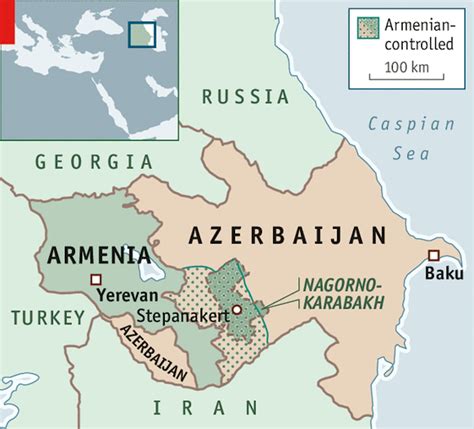 Fighting in the Caucasus. Tensions between Nagorno Karabakh and ...