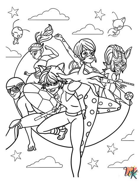 23 Miraculous Ladybug Coloring Pages For Kids - ColoringPagesWK