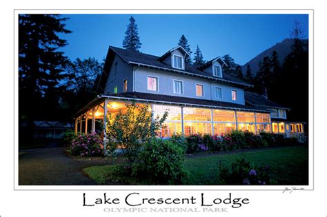 Lake Crescent Lodge 12x18 Poster