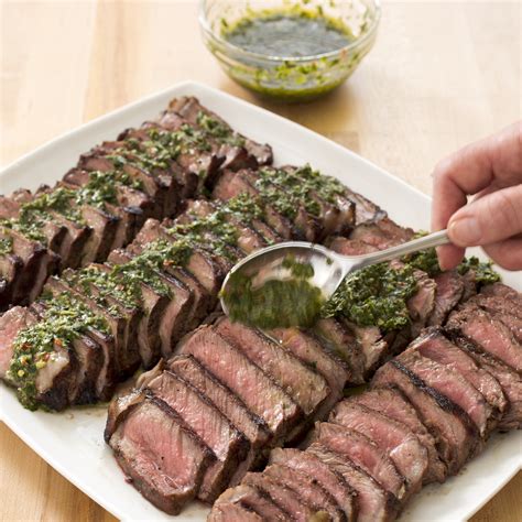 Charcoal-Grilled Argentine Steaks with Chimichurri Sauce | America's ...