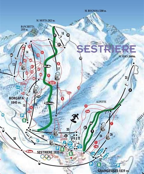 Sestriere Piste Map | Gadgets 2018