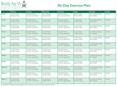 90-Day Workout Plan - 9+ Examples, Format, Pdf