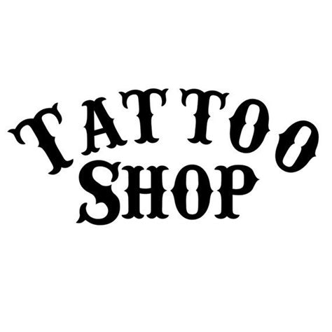 Tattoo Shop Window / Wall Vinyl Decal DIY Sign Select - Etsy | Tattoo ...