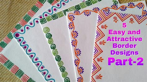 Easy Handmade Easy Simple Border Design For Project - bmp-extra