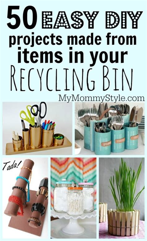 50 easy DIY projects made from items in your recycling bin - My Mommy Style