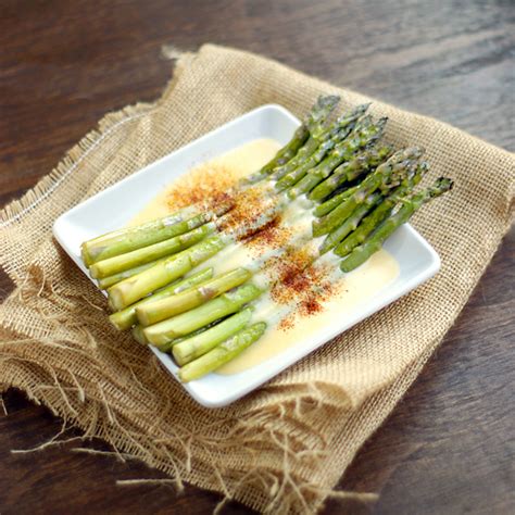 Asparagus with Cheese Sauce | FaveHealthyRecipes.com