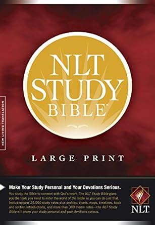 NLT Study Bible Large Print (Red Letter, Hardcover): Tyndale ...