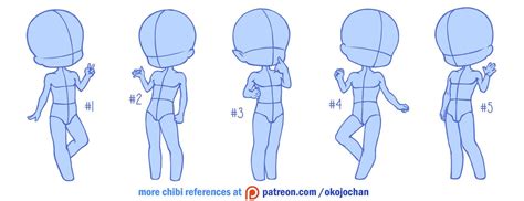 Chibi poses reference (chibi base set #9) by Nukababe on DeviantArt in ...