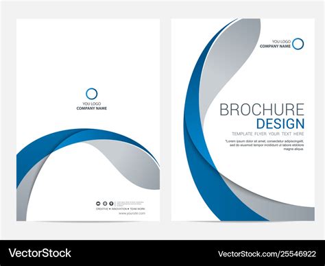 Brochure layout template cover design background Vector Image