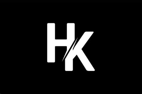 Monogram HK Logo Design Graphic by Greenlines Studios · Creative ...