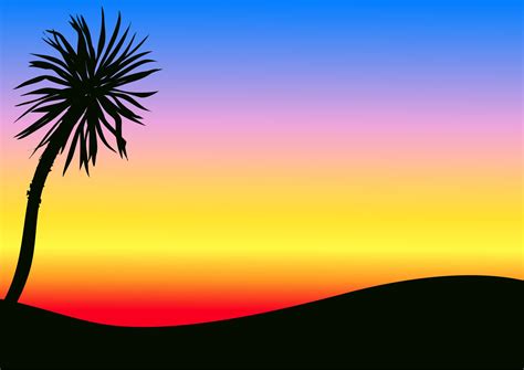 Tropical Rainbow Sunset Backdrop 2726706 Vector Art at Vecteezy