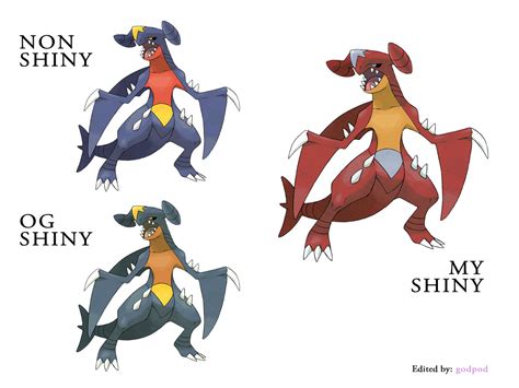 Shiny Garchomp variant by godpog on DeviantArt