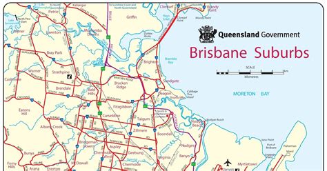 Map Of Brisbane Suburbs | Map Of The World