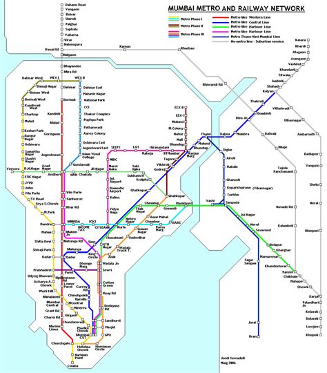 nice Mumbai Metro Map | Mumbai metro, Metro map, Metro route map