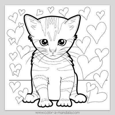 Kitten Coloring Pages