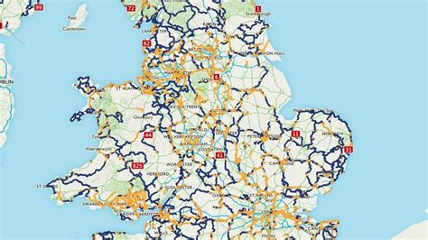 Sustrans Cycle Routes Map