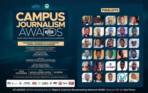 Campus Journalism Awards Holds Saturday, December 12