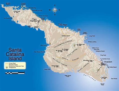 Free Printable Maps: Catalina Island Map | Catalina island, Island map ...