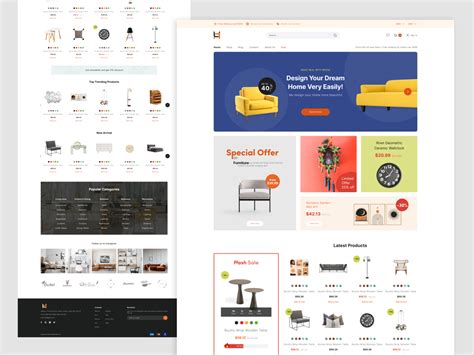 Furniture Website Design by MD MONIR HOSSAIN on Dribbble