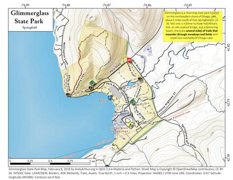 Map: Glimmerglass State Park - Andy Arthur.org