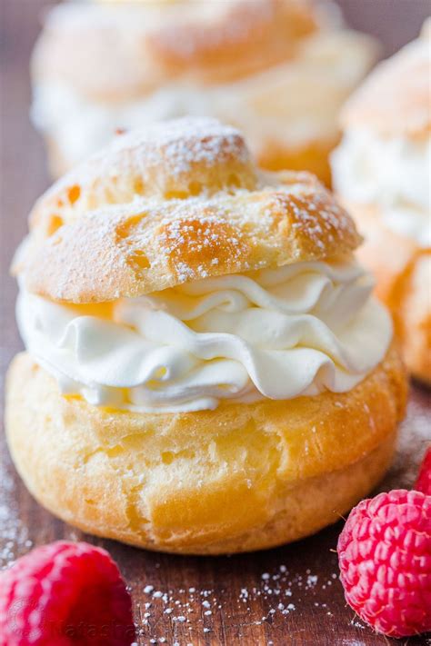 Cream Puffs are a classic French dessert filled with sweet cream and ...