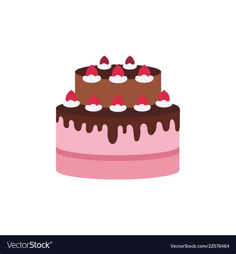 Birthday cake logo Royalty Free Vector Image - VectorStock