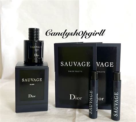 DIOR Sauvage Elixir Eau De Parfum Mini 7.5ml & Sauvage Eau De Toilette ...