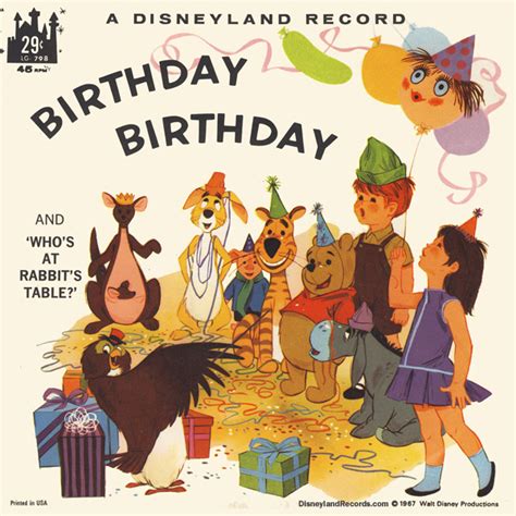 DisneylandRecords.com - LG-798 Birthday, Birthday