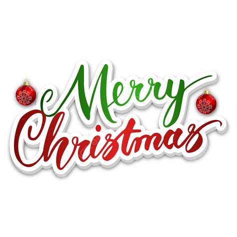 Merry Christmas Greetings Sticker Transparent Background With Stars And ...