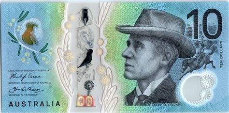 Banknote Australia 10 Dollars B. Paterson, horse - M. Gilmore - 2017 ...