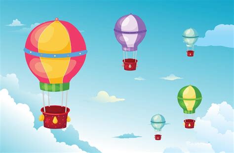 Balloon in the sky 2959135 Vector Art at Vecteezy