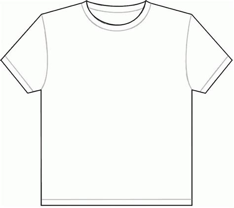 Blank T Shirt Template Printable