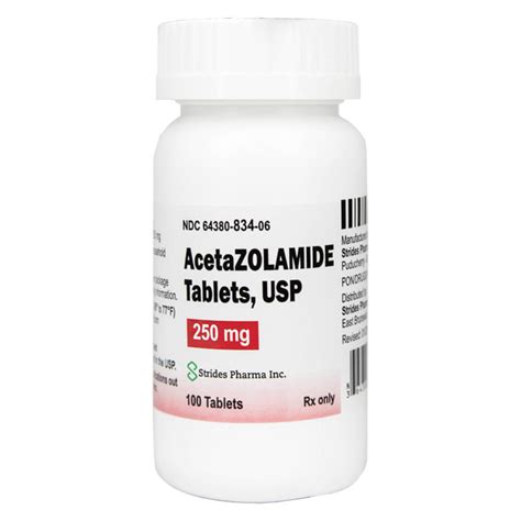 Strides Pharma Acetazolamide Tablets - 250mg