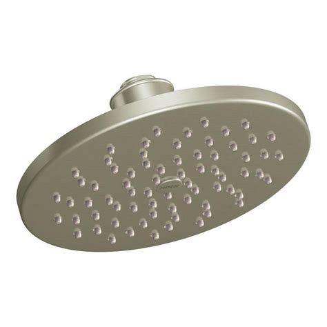 Moen Immersion Brushed Nickel 1-Spray Rain Shower Head 1.75-GPM (6.6 ...