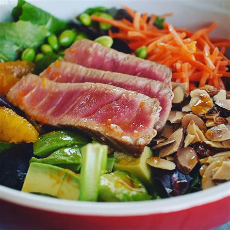 Seared Tuna Salad with Sesame Citrus Vinaigrette | Chef Jen