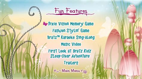 Bratz Fashion Pixiez (2007) – DVD Menus