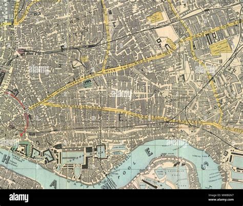 Map of the east end london hi-res stock photography and images - Alamy