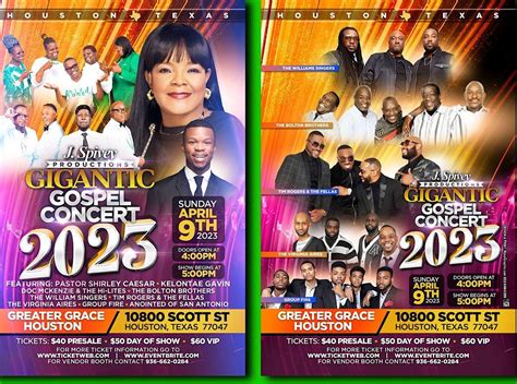 Gigantic Gospel Concert 2023, Greater Grace Outreach Church, Houston, 9 ...