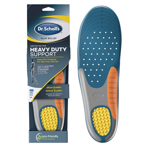 Dr. Scholl's Heavy Duty Support Pain Relief Orthotic Inserts for Men (8 ...