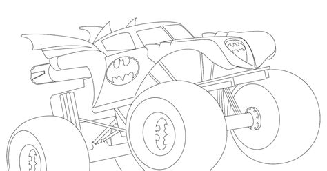 Batman Monster Truck Coloring Pages at GetColorings.com | Free ...