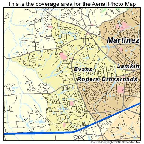 Aerial Photography Map of Evans, GA Georgia