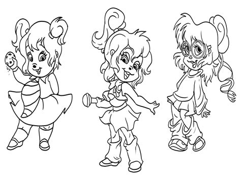 Free Printable Chipettes Coloring Pages For Kids