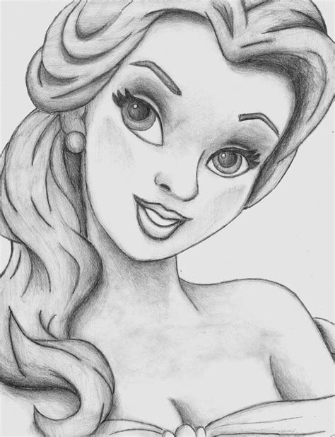 disney drawings | Disney Ladies: Belle by ssdancer | Disney Sketches ...