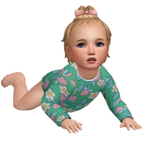 seaslugsims’ base game infant onesie recolor | Sims 4 clothing, Baby ...