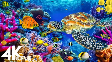 The Ocean 4K - Sea Animals for Relaxation, Beautiful Coral Reef Fish in ...