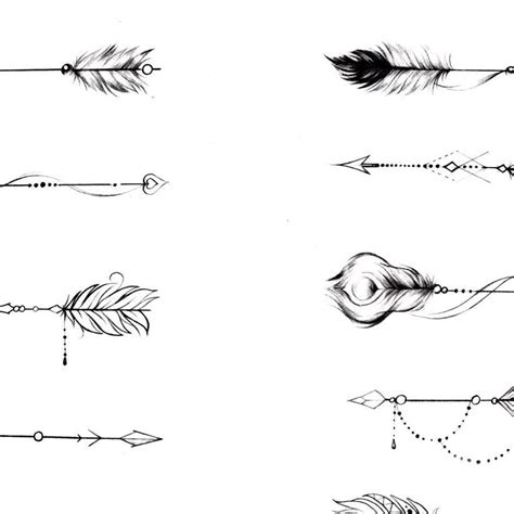 10 arrows tattoo designs digital download by tattoo artist ...