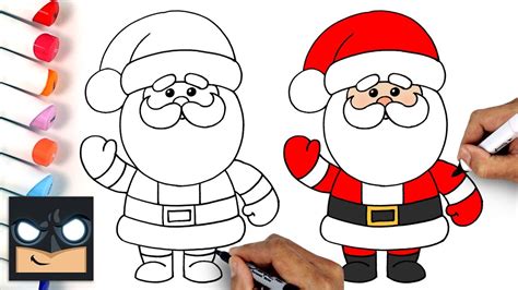 How To Draw Santa Claus - YouTube